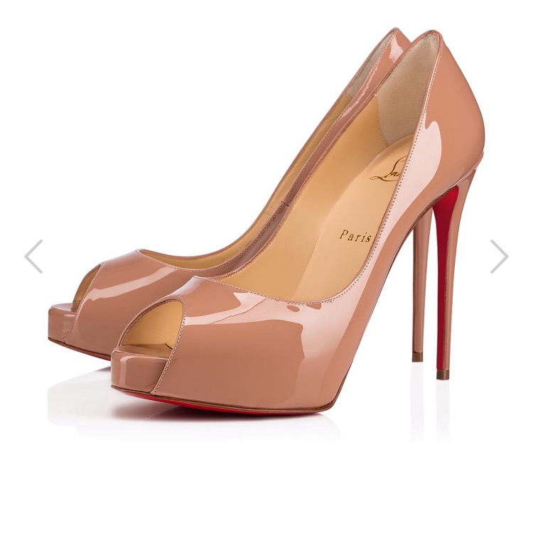 Christian Louboutin New Very Prive 120mm Nude Pump